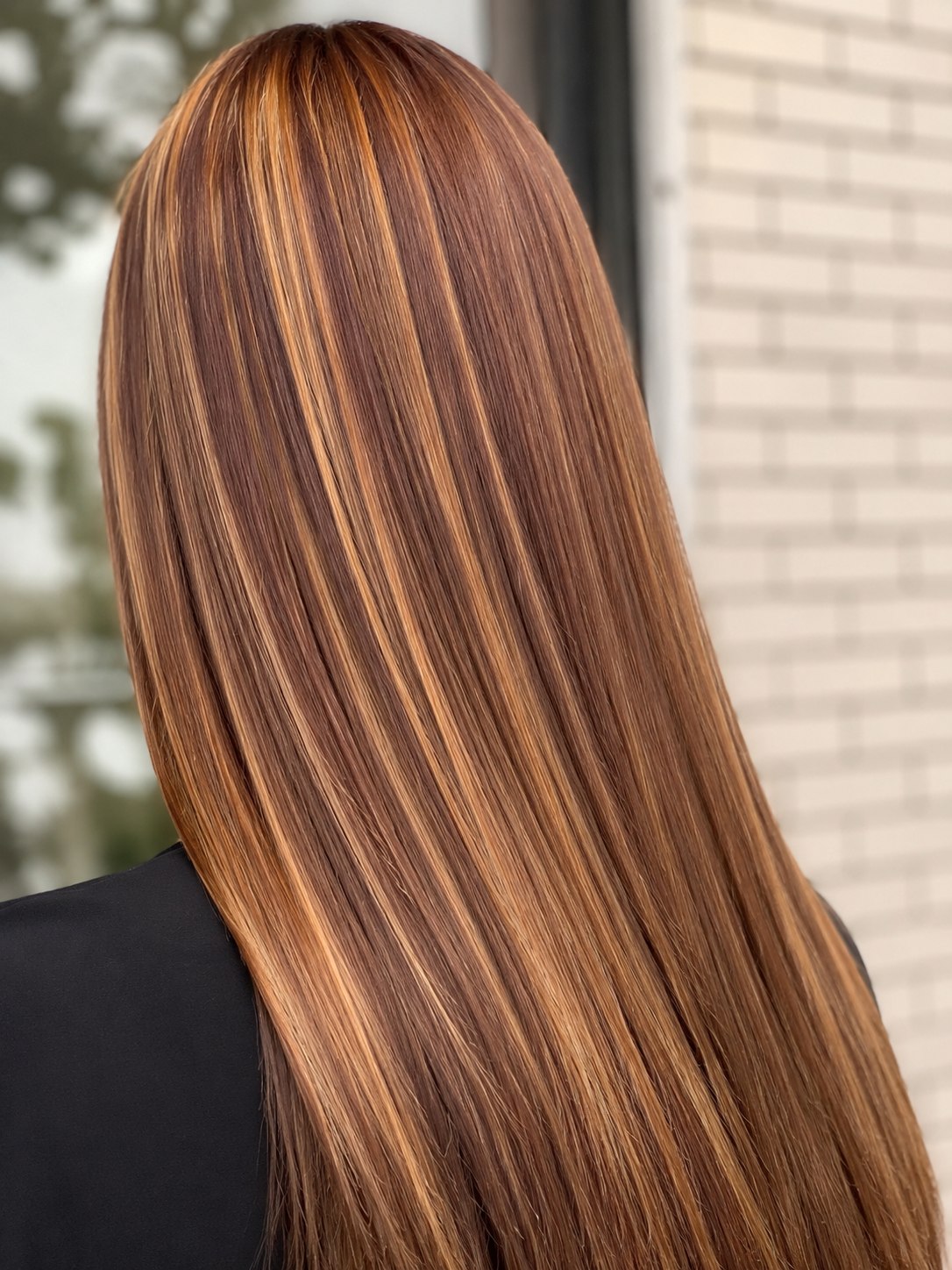 Colore ramato con riflessi realizzato da Arte Capelli